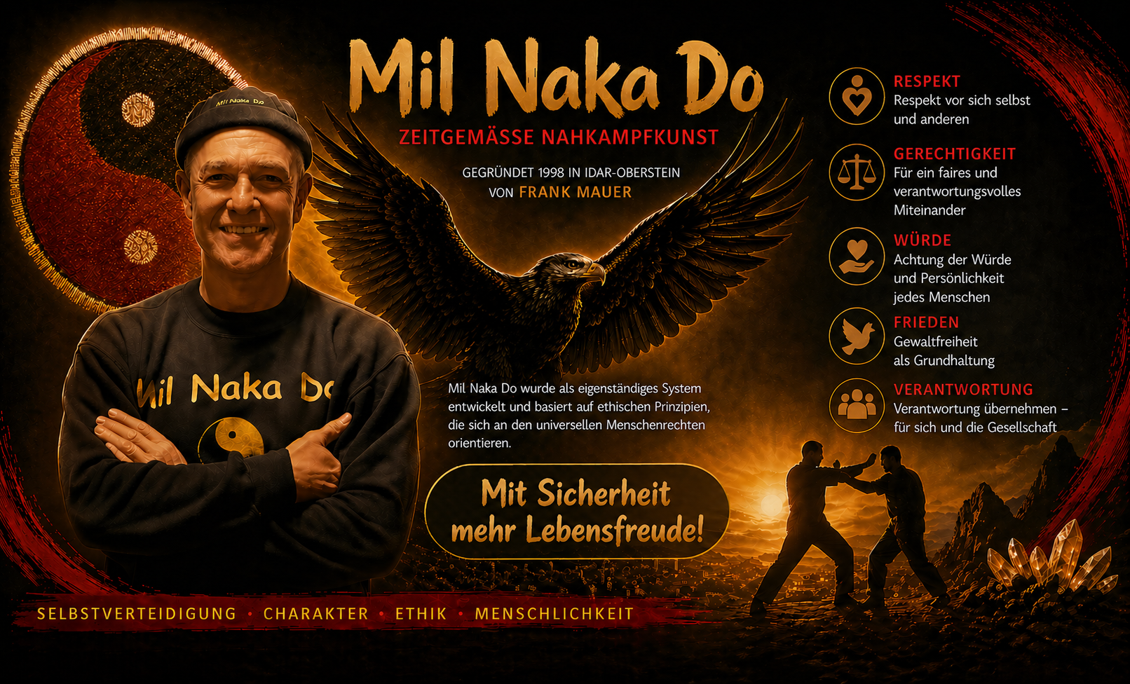 Mil Naka Do, die Nahkampfkunst zur Selbstverteidigung.