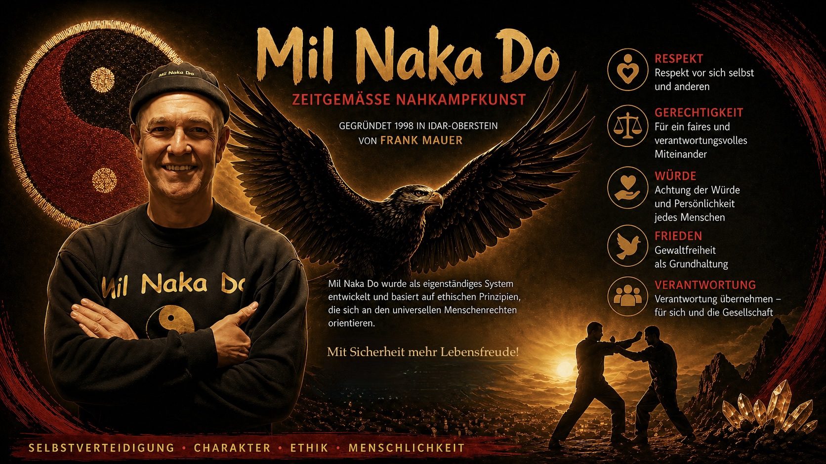 Mil Naka Do, die Nahkampfkunst zur Selbstverteidigung.